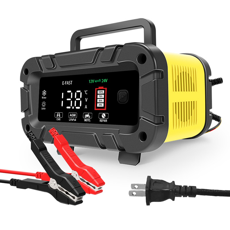 7-stage Intelligent Pulse Repair Lifepo4 Charger 20-Amp Fully-Automatic Smart Charger 12V And 24volt LiFePo4 Battery Charger
