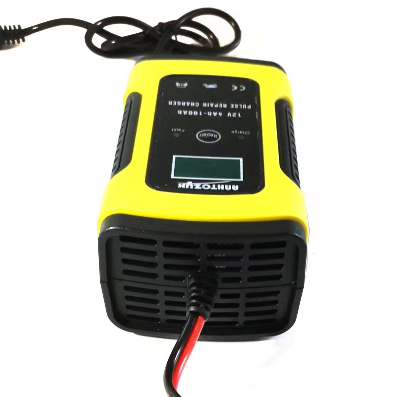 ZYX-J10 E-FAST 3-Stage 12V6A Lead Acid Battery Charger Fully Automatic Intelligent for Car Motorcycle Scooter Tricycle Portable Pulse Repair 