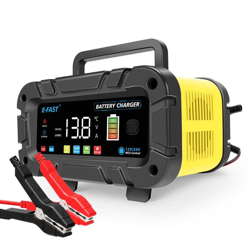 TK-1200 New Smart DC intelligent Car Battery Charger 10A 12V 24V 20 Amp Lead Acid Batteries Fast charging Lifepo4 Battery Charger with good price