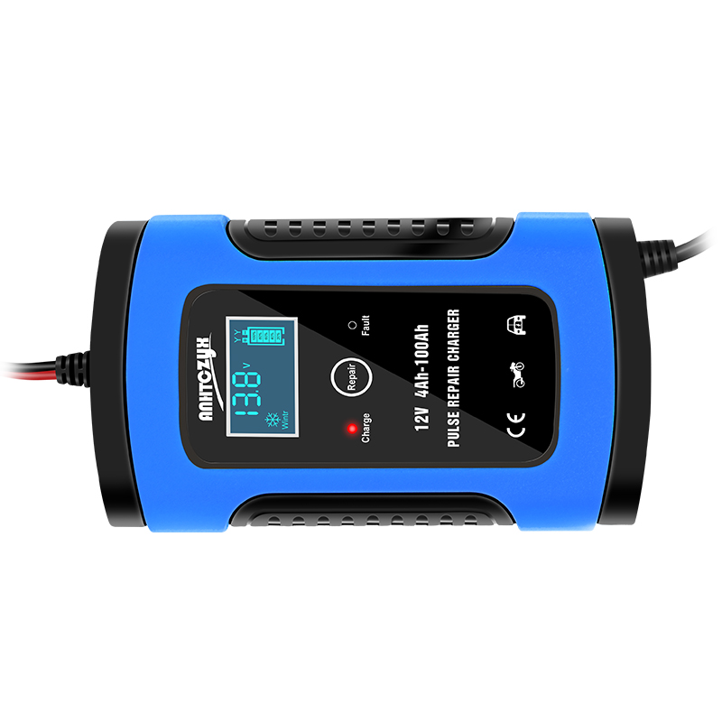 ZYX-J10 E-Fast Factory Direct Supply Automatic Car Battery Charger 12V 6A Pulse Repair 12V Lead Acid Battery Charger 12 Volt Auto Charger Led Display
