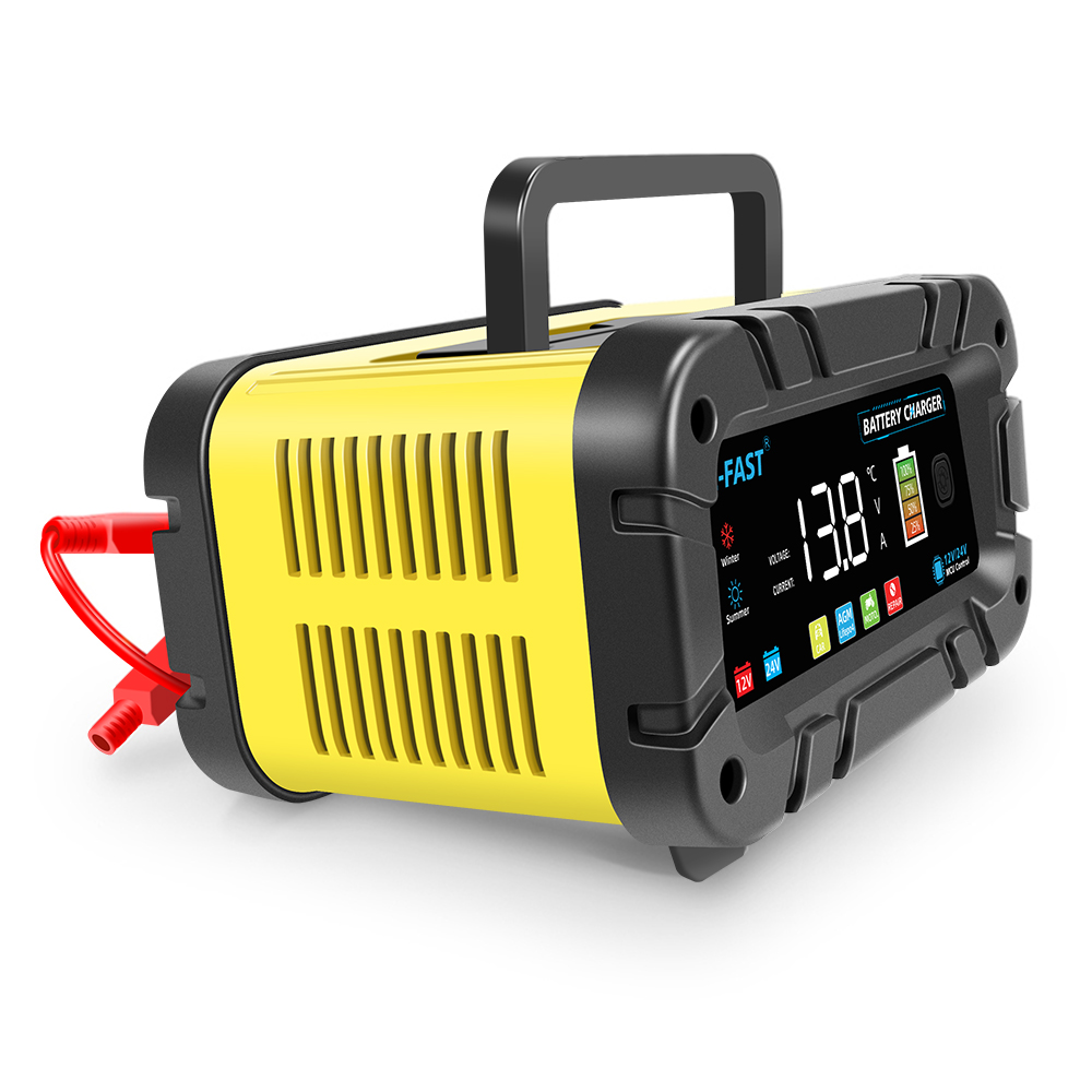 TK-1200 New Smart DC intelligent Car Battery Charger 10A 12V 24V 20 Amp Lead Acid Batteries Fast charging Lifepo4 Battery Charger with good price