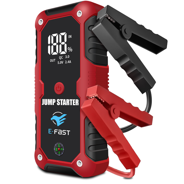 ZYX-Q520 Jump Starter 2024 New Product LED Light 12V Car scooter golf carts Starting Power Emergency Booster Powerbank