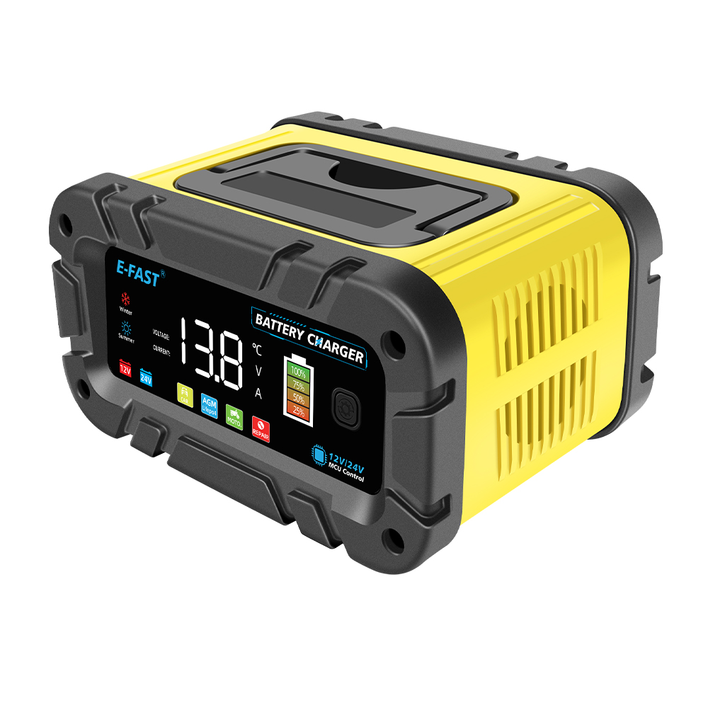 TK-1200 New Smart DC intelligent Car Battery Charger 10A 12V 24V 20 Amp Lead Acid Batteries Fast charging Lifepo4 Battery Charger with good price