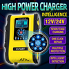 TK-500 New Design 12V12A Factory Price Car Battery Charger 24V6A Motorcycle Battery Smart Charger With Digital Display